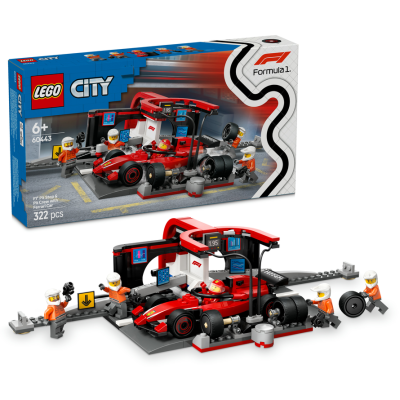 LEGO® City 60443 Zastávka v boxech F1® a personál s vozem Ferrari