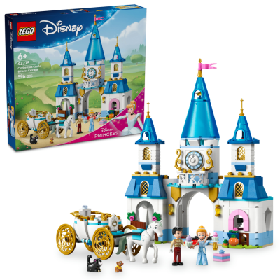 LEGO® ǀ Disney 43275 Popelčin zámek a kočár s koňmi