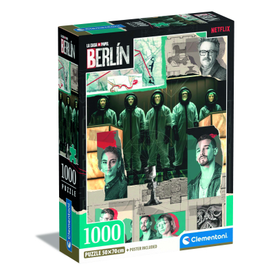 Puzzle 1000 dílků La Casa De Papel Berlin - Jdeme do akce