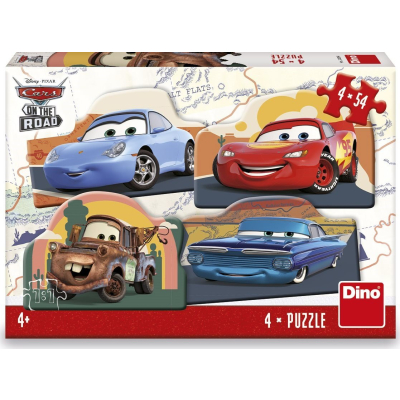 Puzzle 4x54 Cars: Na cestě