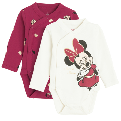 COOL CLUB Body dlouhý rukáv MINNIE MOUSE 2 ks vel. 56