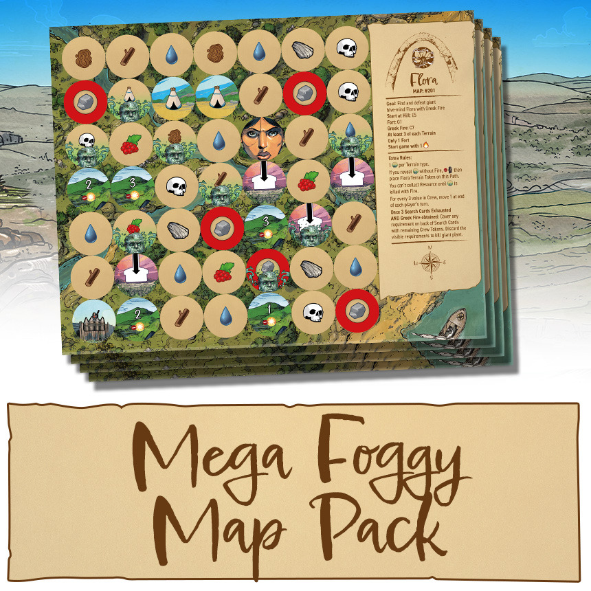 Off the Page Games Corps of Discovery: Mega Foggy Map Pack - EN