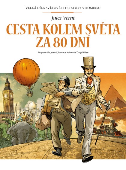 Slovart Cesta kolem světa za 80 dní - Velká díla světové literatury v komiksu