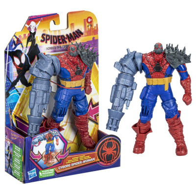 Spiderman figurka dlx 15 cm - Cyborg Spider - Woman